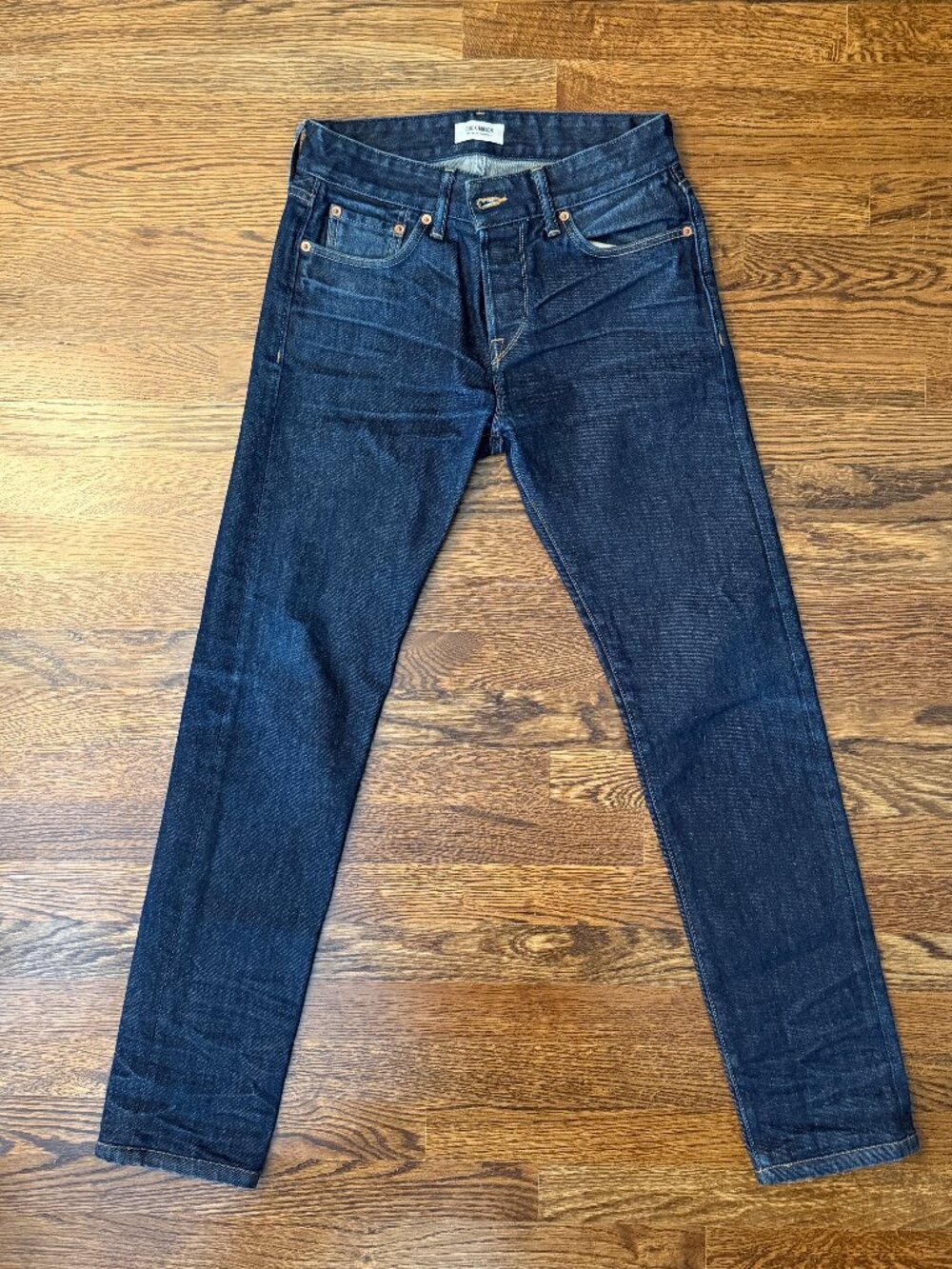 Buck Mason Dark Wash Maverick Slim Jean, Size 29